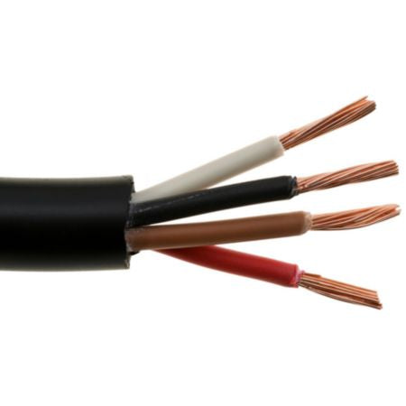 (864) CJ14-4C Trailer Wire (14G, 4 Wire, 100')