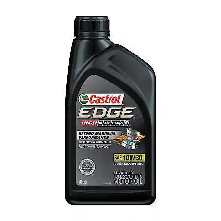 (130) 245 | EDGE HIGH MILEAGE 10W-30 FULLY SYNTHETIC MOTOR OIL : 1 QT