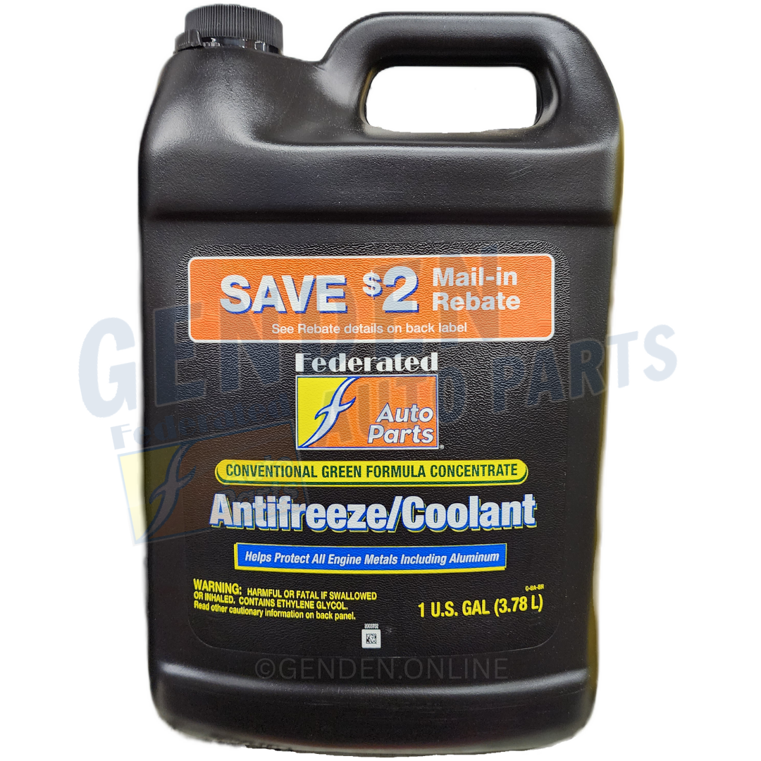(870) 113 Federated Conventional Antifreeze/Coolant Concentrated (Green, 1 Gal)