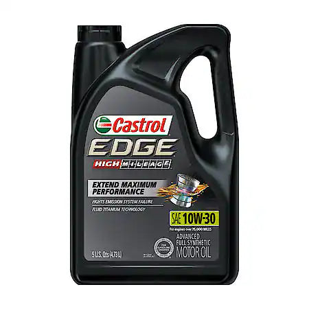 (130) 03129C | EDGE HIGH MILEAGE 10W-30 FULL SYNTHETIC : 5 QT