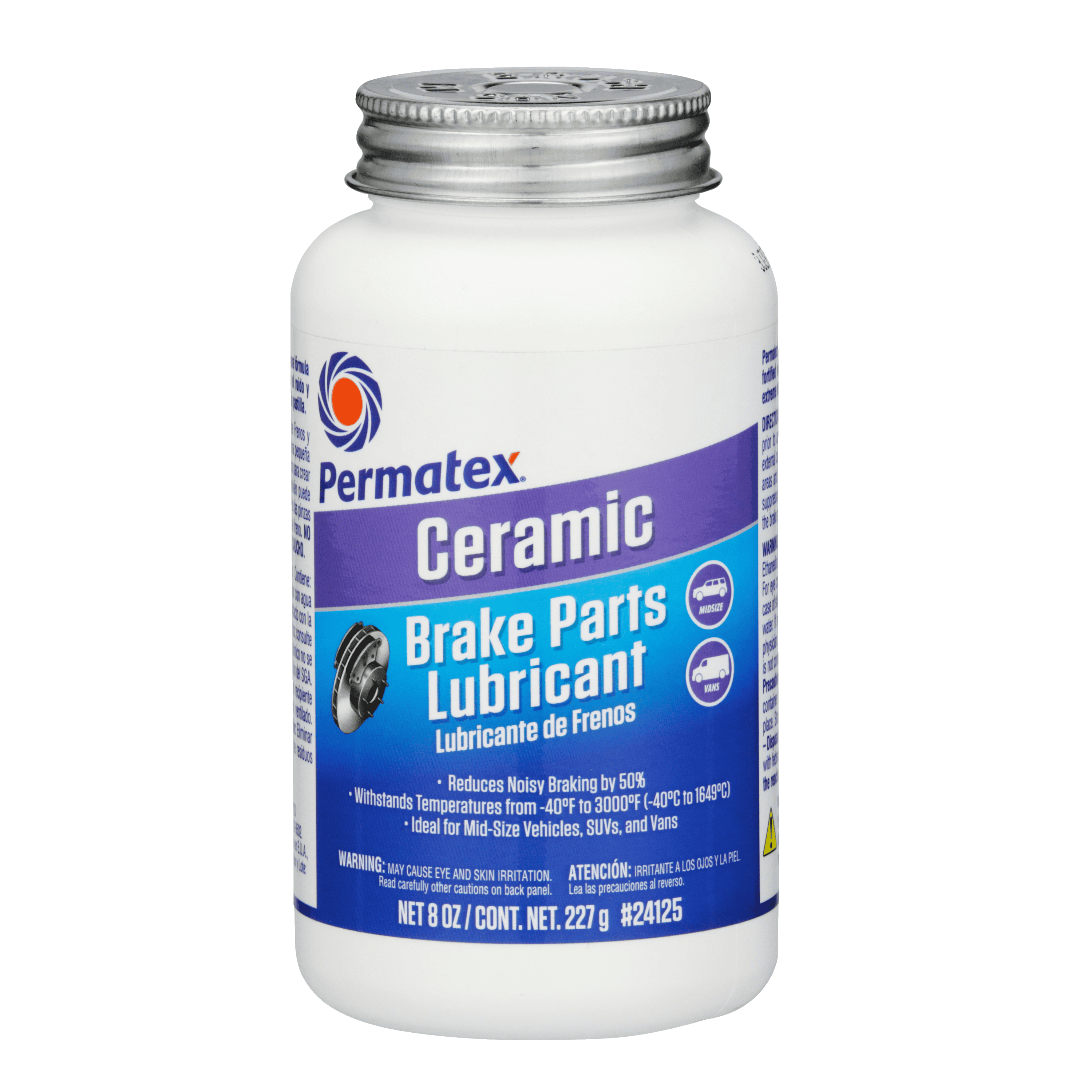 (735) 24125 Permatex Ceramic Brake Lubricant, 8oz bottle w/brush