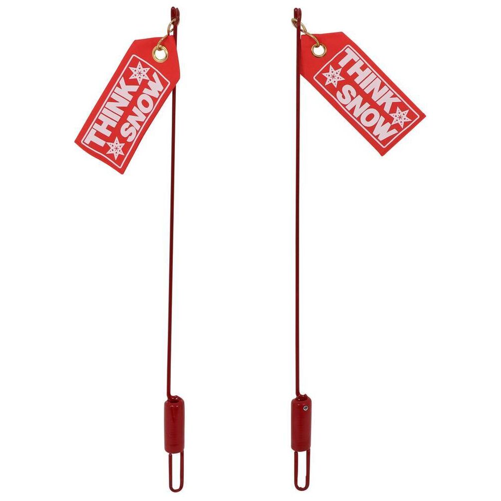 (840) 1308210 Buyers Snow Plow Guide Flags Kit (Bolt On, Red, 26")