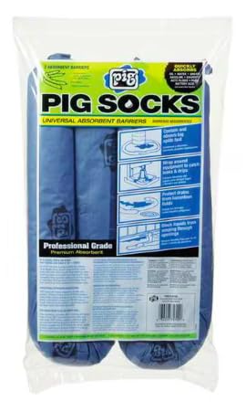 (708) 35700 New Pig Universal Blue/Grey Absorbent Socks (3" Dia X 42" L) (2 pk)