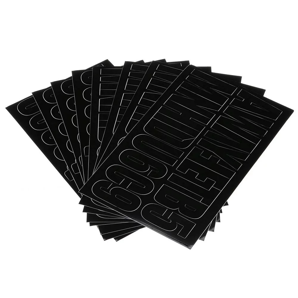 VLM 50-77111 Valmar Boat Registration 3-1/4" Letter & Number Kit (148 pcs, Black)