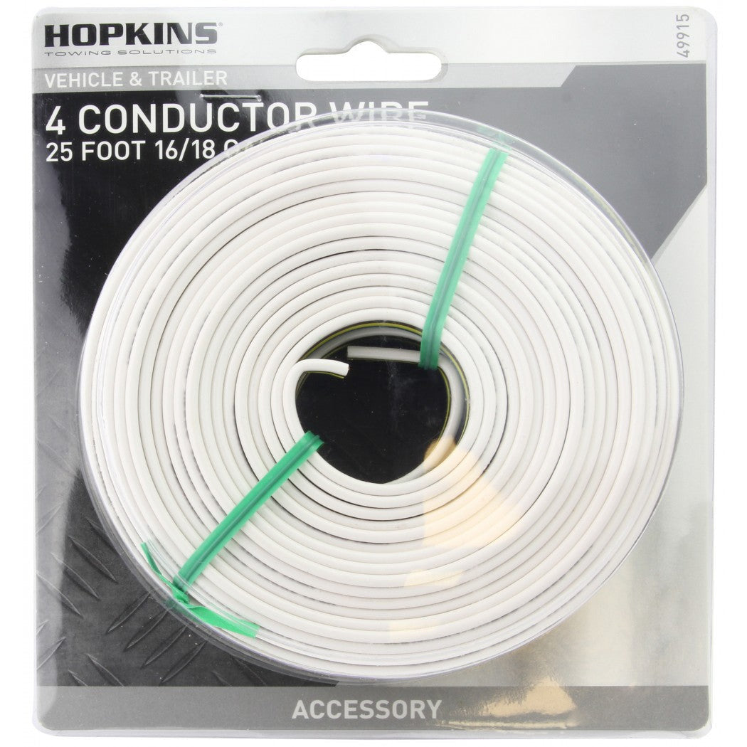 (521) 49915 Hopkins Trailer Wire (18G, 4 Wire, 25')