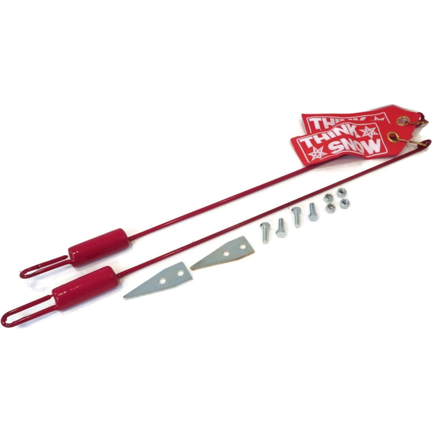 (840) 1308210 Buyers Snow Plow Guide Flags Kit (Bolt On, Red, 26")