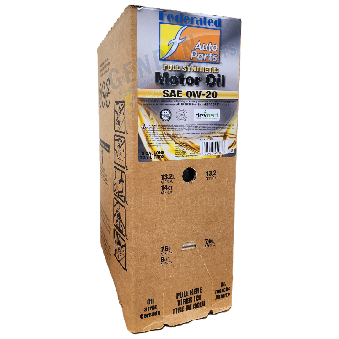 (130) 5274004 Federated SAE 0W-20 Dexos1 Gen3 Full Synthetic Oil (6 Gal)