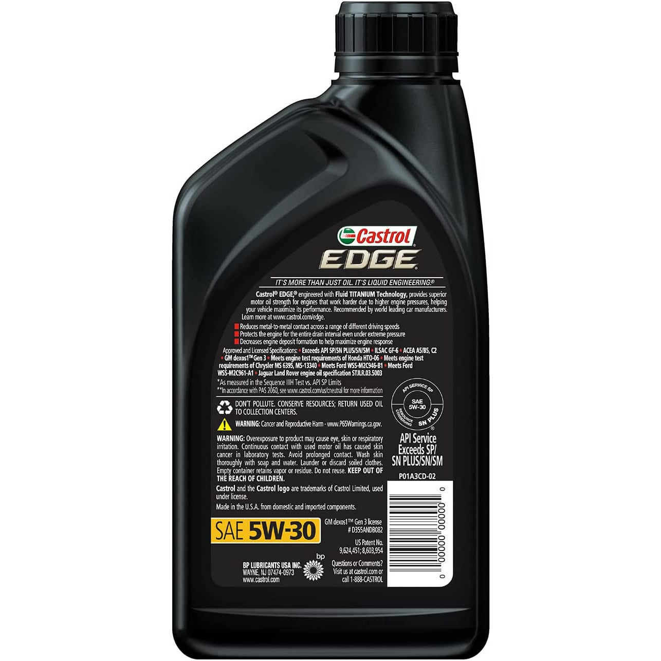 (130) 248 | EDGE 5W-30 FULL SYNTHETIC MOTOR OIL : 1 QT
