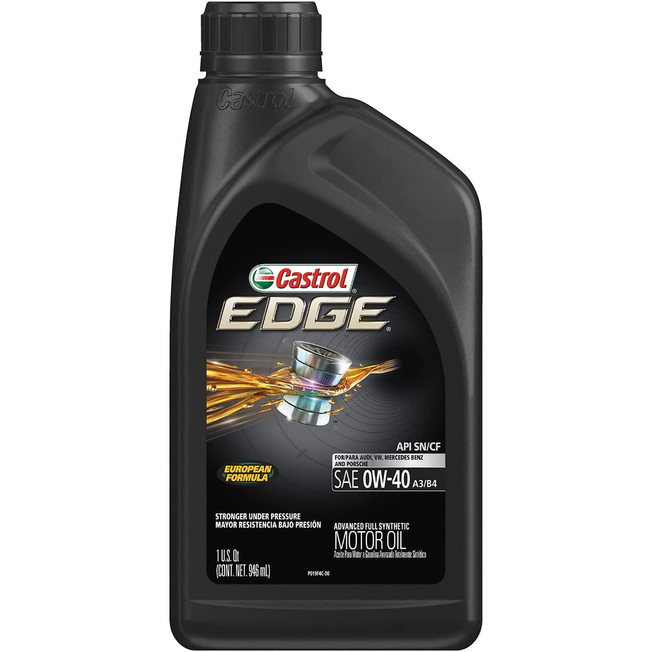 (130) 06518 | EDGE EURO CAR 0W-40 A3/B4 FULL SYNTHETIC MOTOR OIL : 1 QT