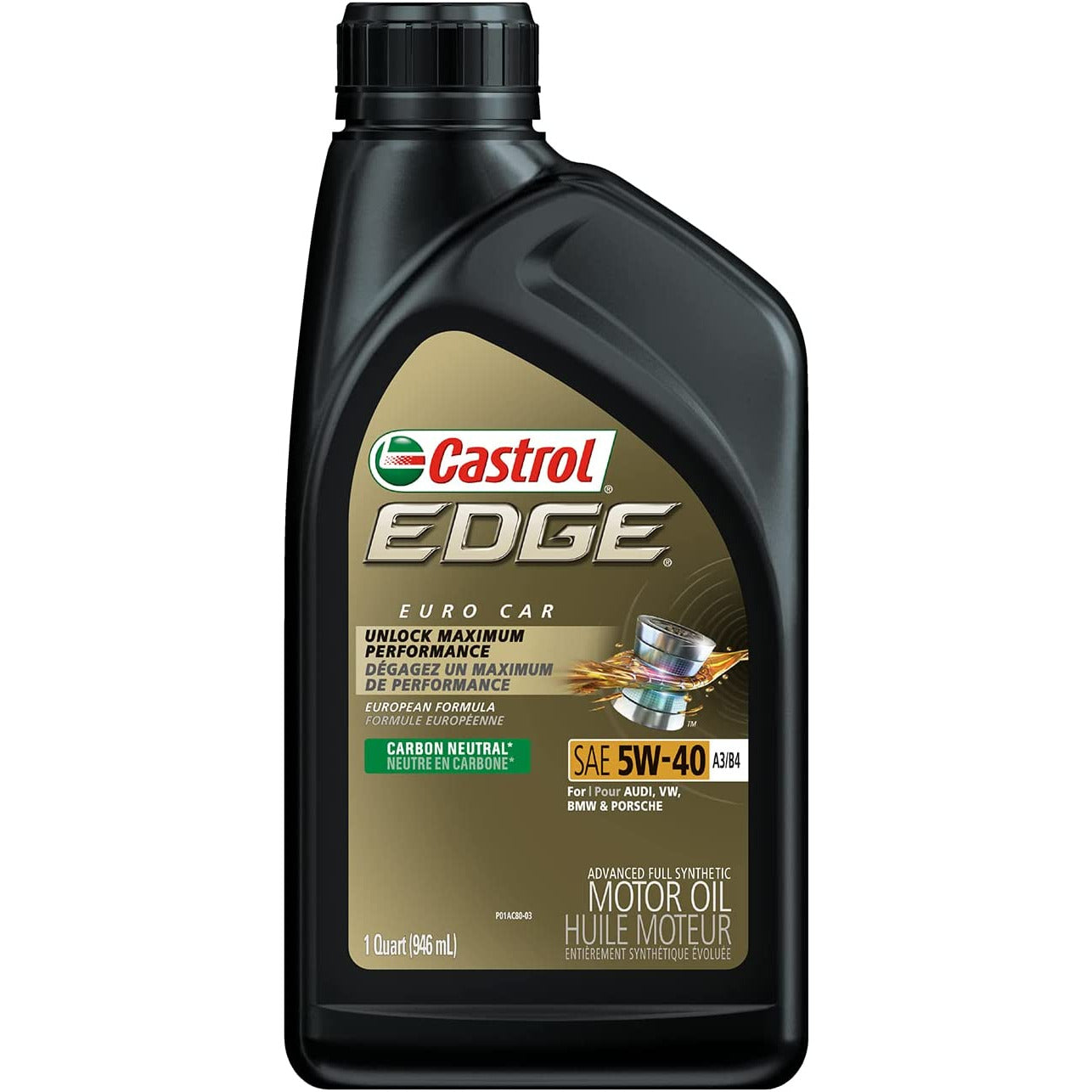(130) 249 | EDGE EURO 5W-40 A3/B4 FULL SYNTHETIC MOTOR OIL : 1 QT