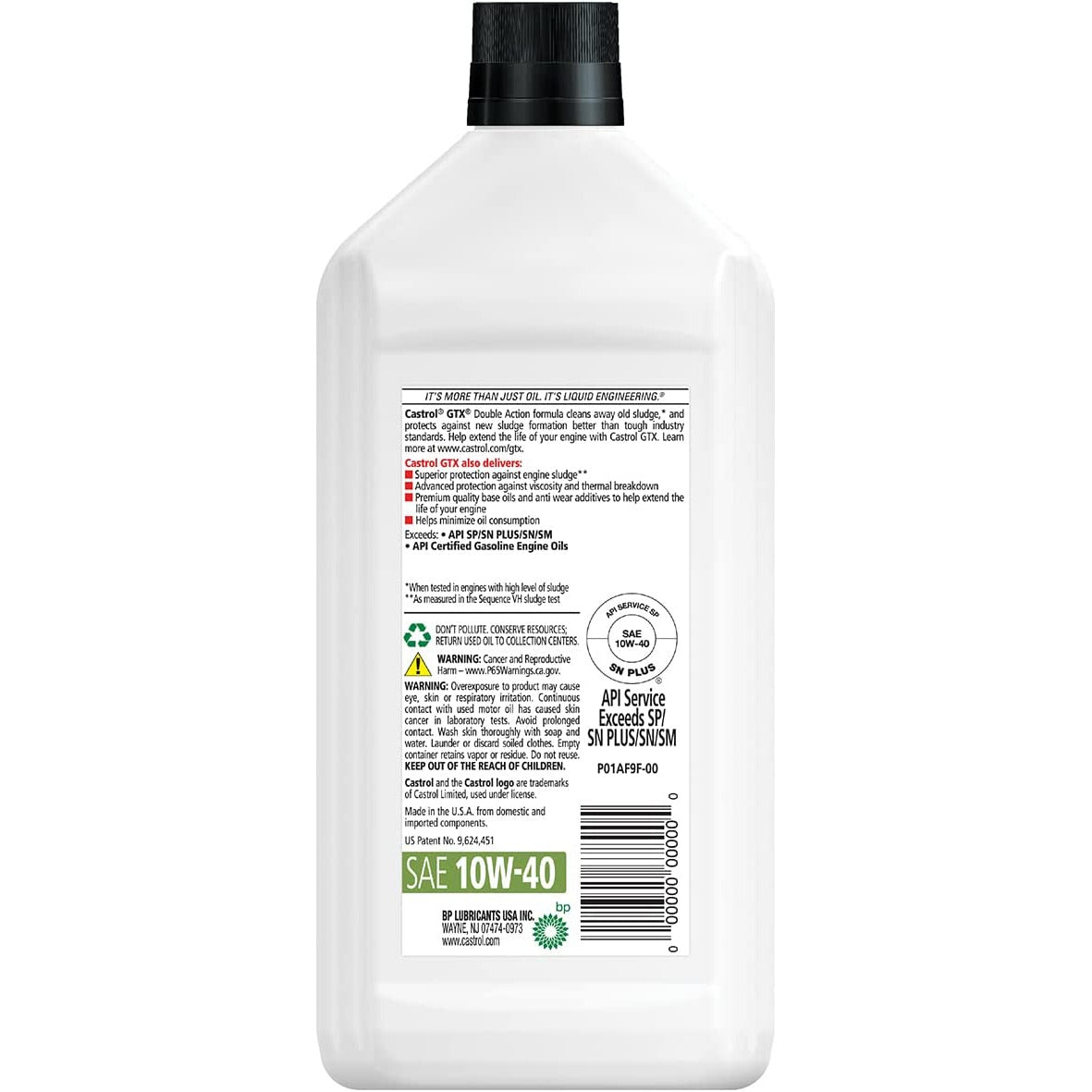(130) 06146 | 10W-40 GTX CONVENTIONAL MOTOR OIL : 1 QT