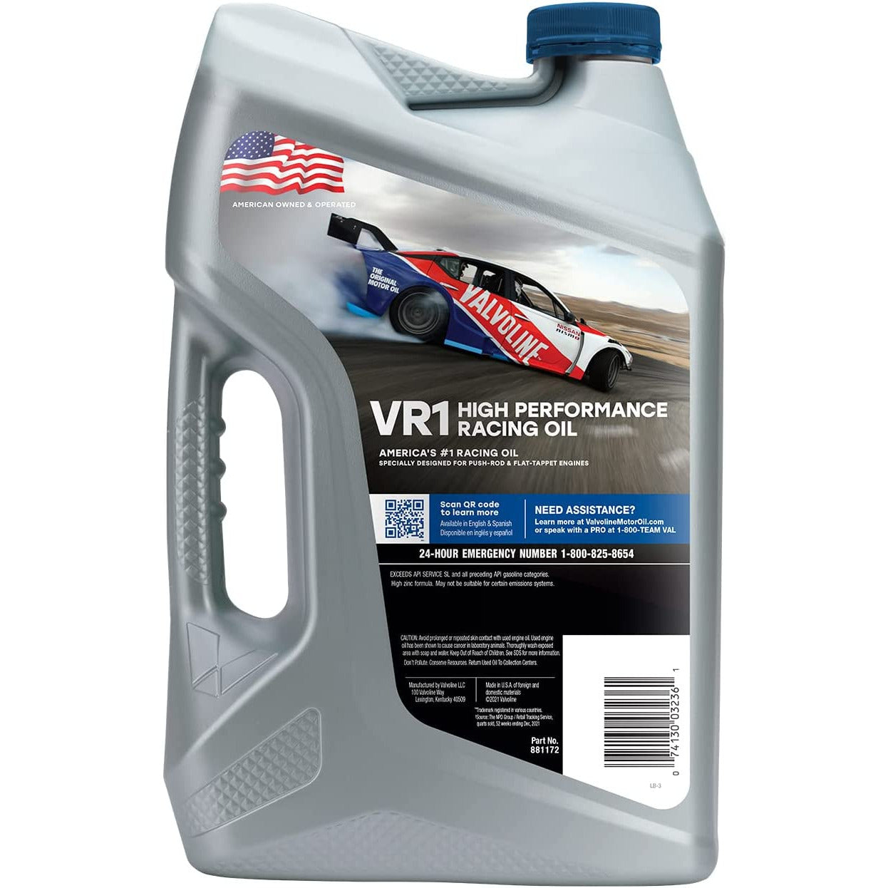 (945) 881172 | VR1 CONVENTIONAL HIGH PERFORMANCE HIGH ZINC 20W-50 MOTOR OIL: 5 QT