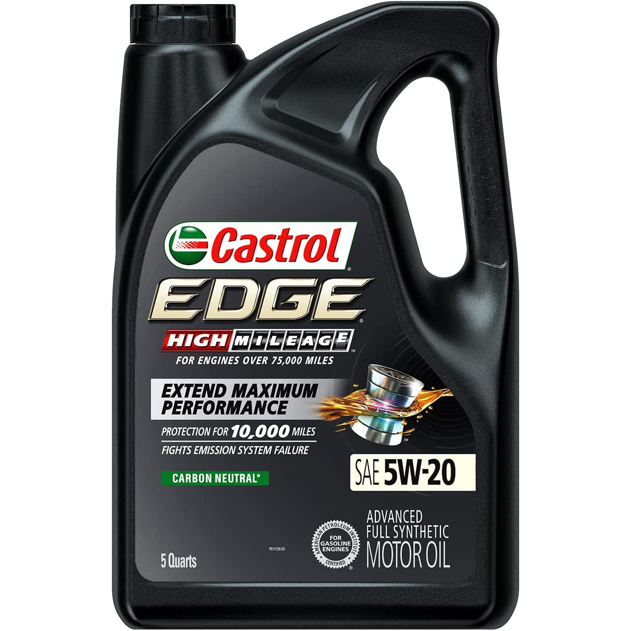 (130) 03143C | EDGE HIGH MILEAGE 5W-20 FULL SYNTHETIC : 5 QT