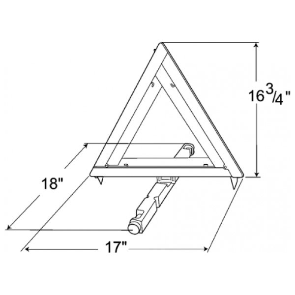 LTG 71432 Grote Economy Triangle Warning Kit (3 pk)
