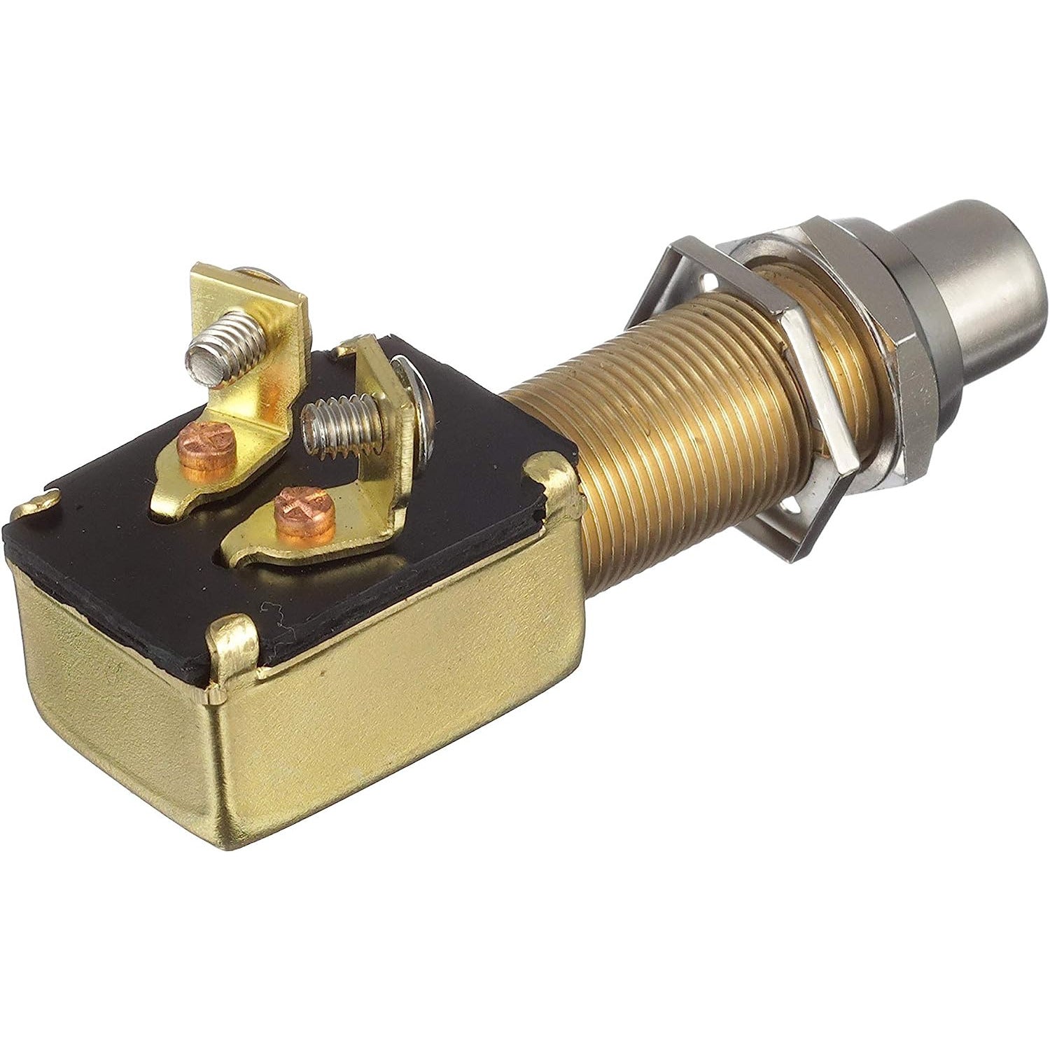 VLM 50-11781 Valmar Heavy Duty Push-Button Switch (6V-12V, 15A, Momentary, Normally Off, SPST)