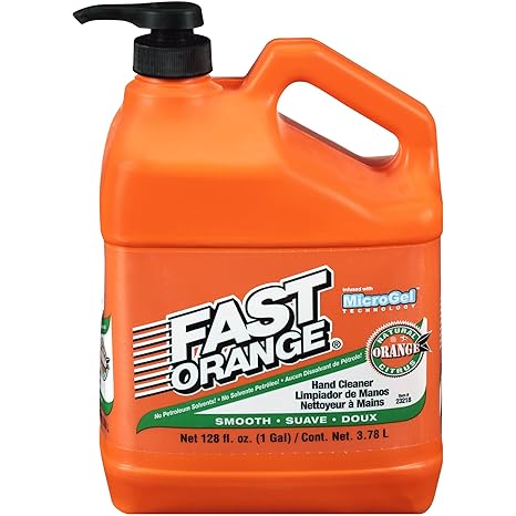 (735) 23218 Fast Orange Smooth Lotion Hand Cleaner, 1 Gal with pump