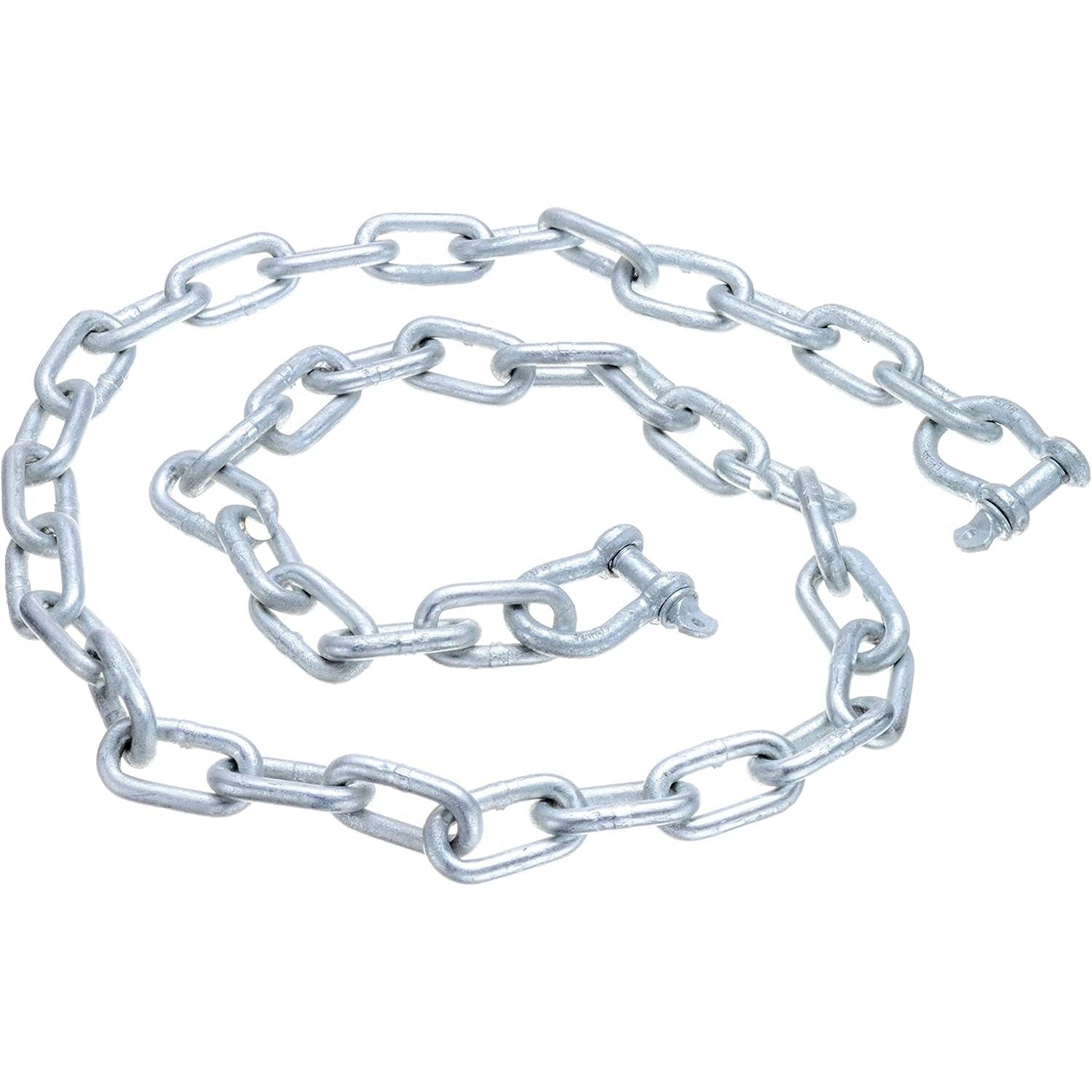 VLM 44121 Valmar Galvanized Anchor Lead Chain w/ Shackles (1/4" x 4')