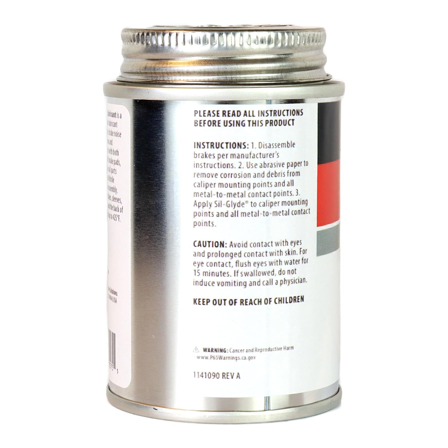 (135) BK-44 AGS Sil-Glyde Silicone Brake Lube Brush Top (4 oz)