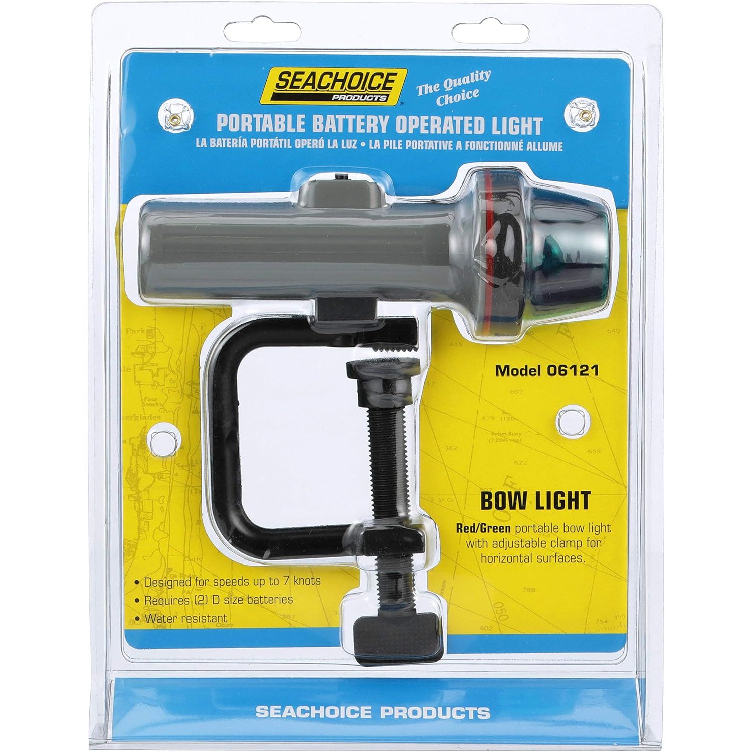 VLM 50-06121 Valmar Portable Battery-Operated Boat Navigation Bow Light (Bi-Color)