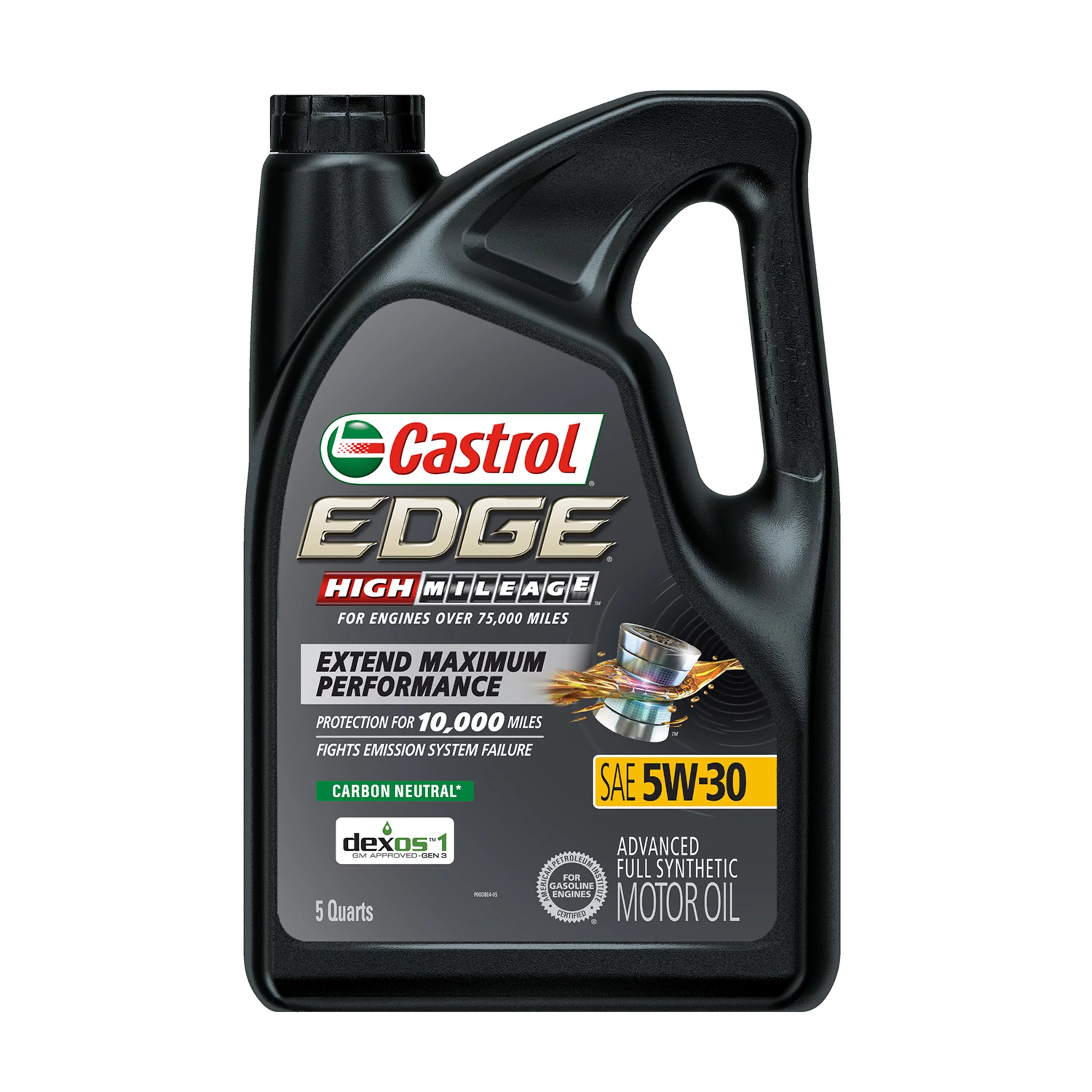 (130) 03128C | EDGE HIGH MILEAGE 5W-30 FULL SYNTHETIC : 5 QT
