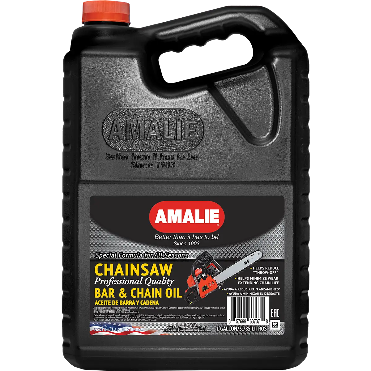 (130) 16063737 Amalie Chainsaw Bar + Chain Lube (1 Gal)
