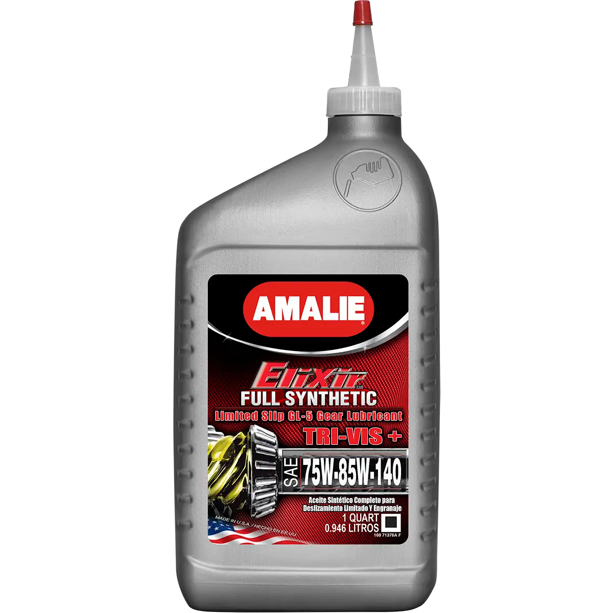 (130) 16071376 Amalie 75W/85W-140 Full Synthetic Tri-Vis Gear Oil (1 QT)