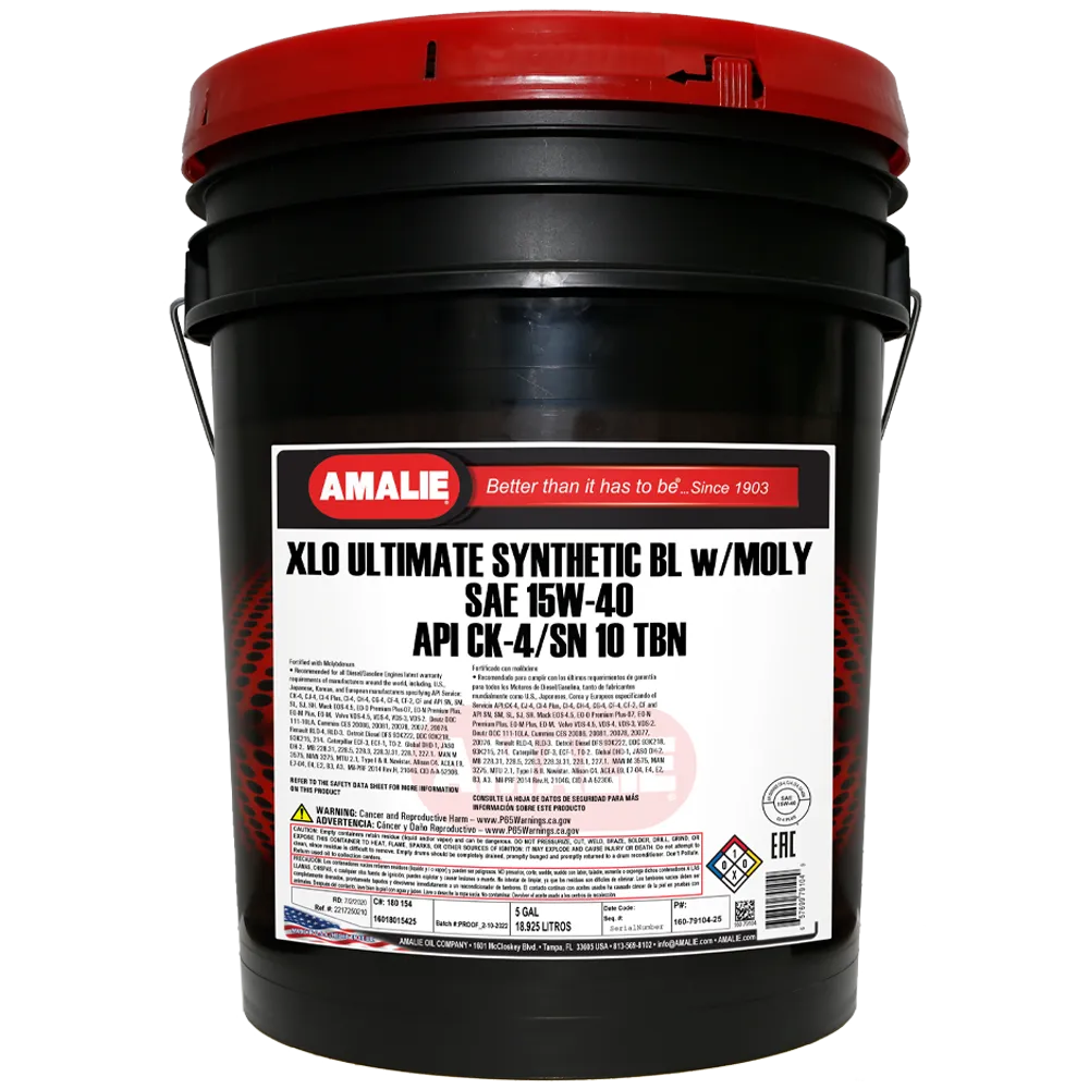 (130) 1607910425 | AMALIE 15W-40 SYNBLEND HEAVY DUTY MOTOR OIL : 5 GAL