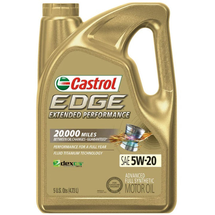 (130) 1598EF | EDGE EXTENDED PERFORMANCE FULL SYNTHETIC 5W-20 MOTOR OIL : 5 QT