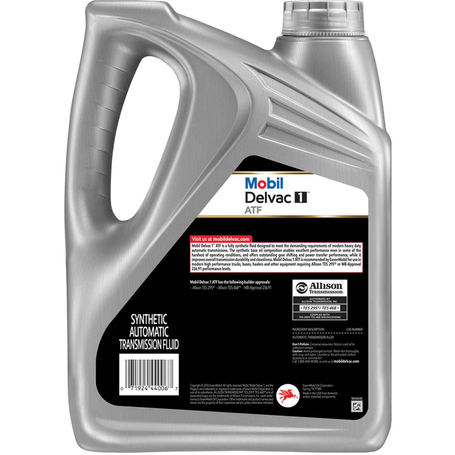 (637) DELVACATF1G Mobil Delvac 1 ATF Full Synthetic (1 Gal)