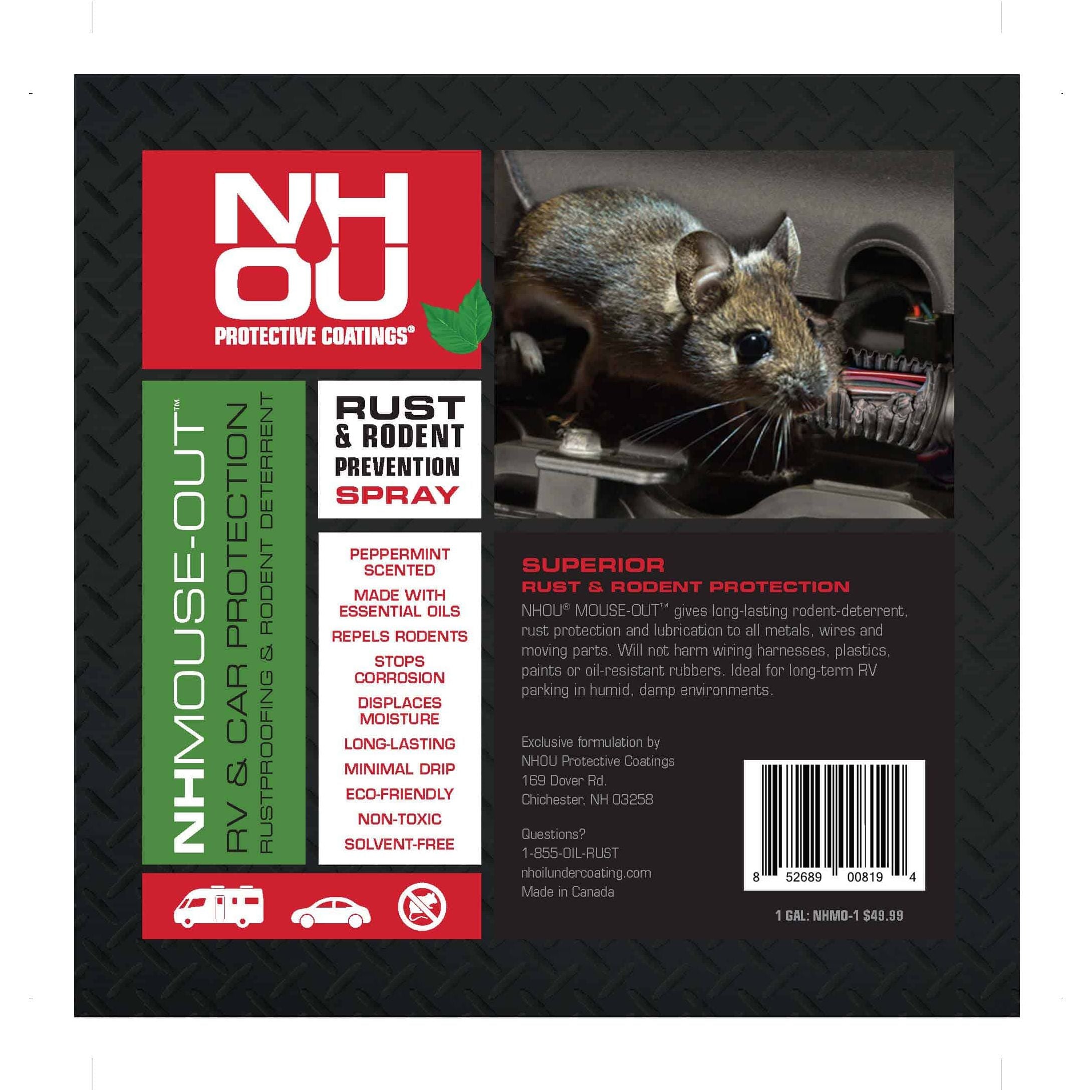 (710) ARMO-1 NHOU Mouse-Out Rust & Rodent Prevention (12oz Spray Can)