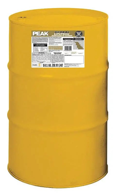 (870) PXA0B1 Peak Global LifeTime Antifreeze/Coolant Yellow Full Strength Concentrate (55 GAL)