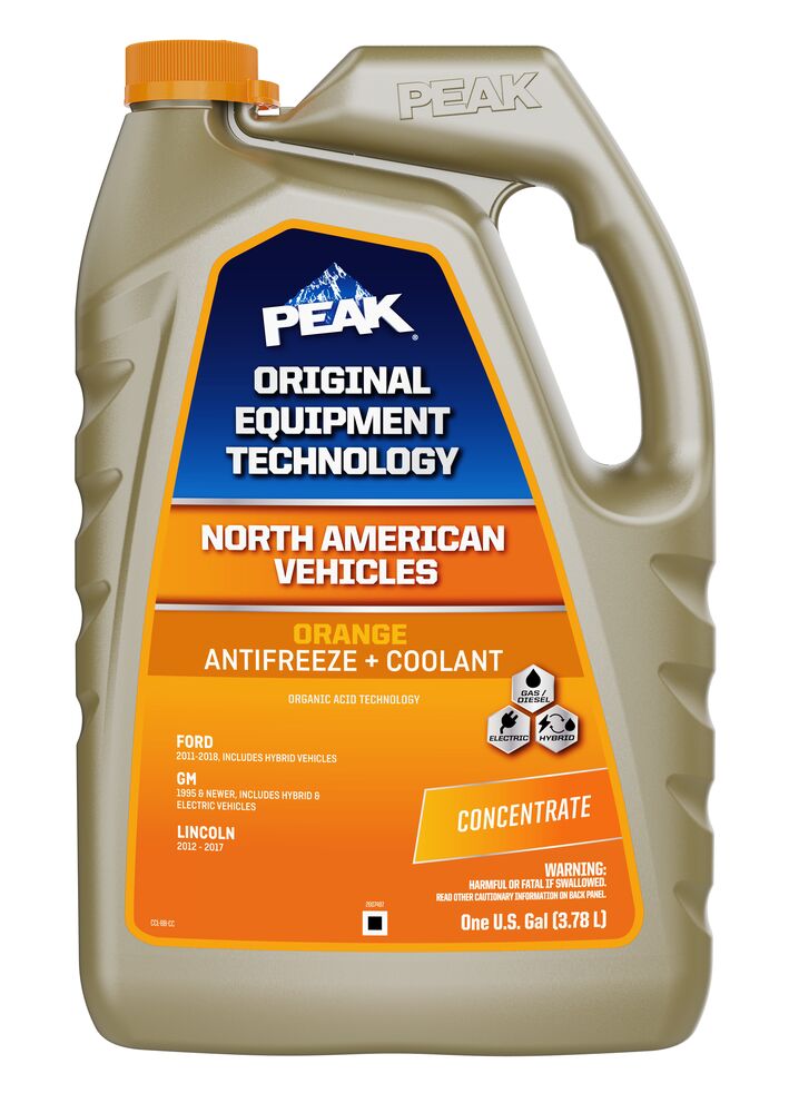 (870) NAO0B3 Peak OET North American Antifreeze/Coolant Concentrate (Orange, 1 Gal)