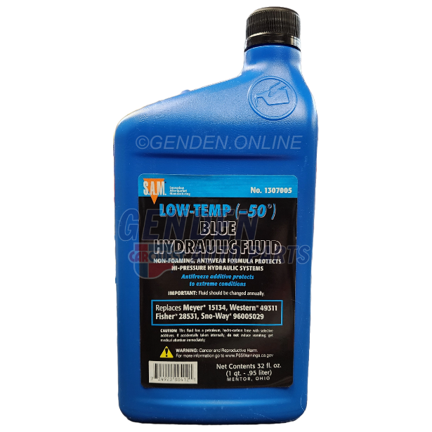 (840) 1307005 Buyers Snow Plow Blue Hydraulic Fluid (1 Qt)