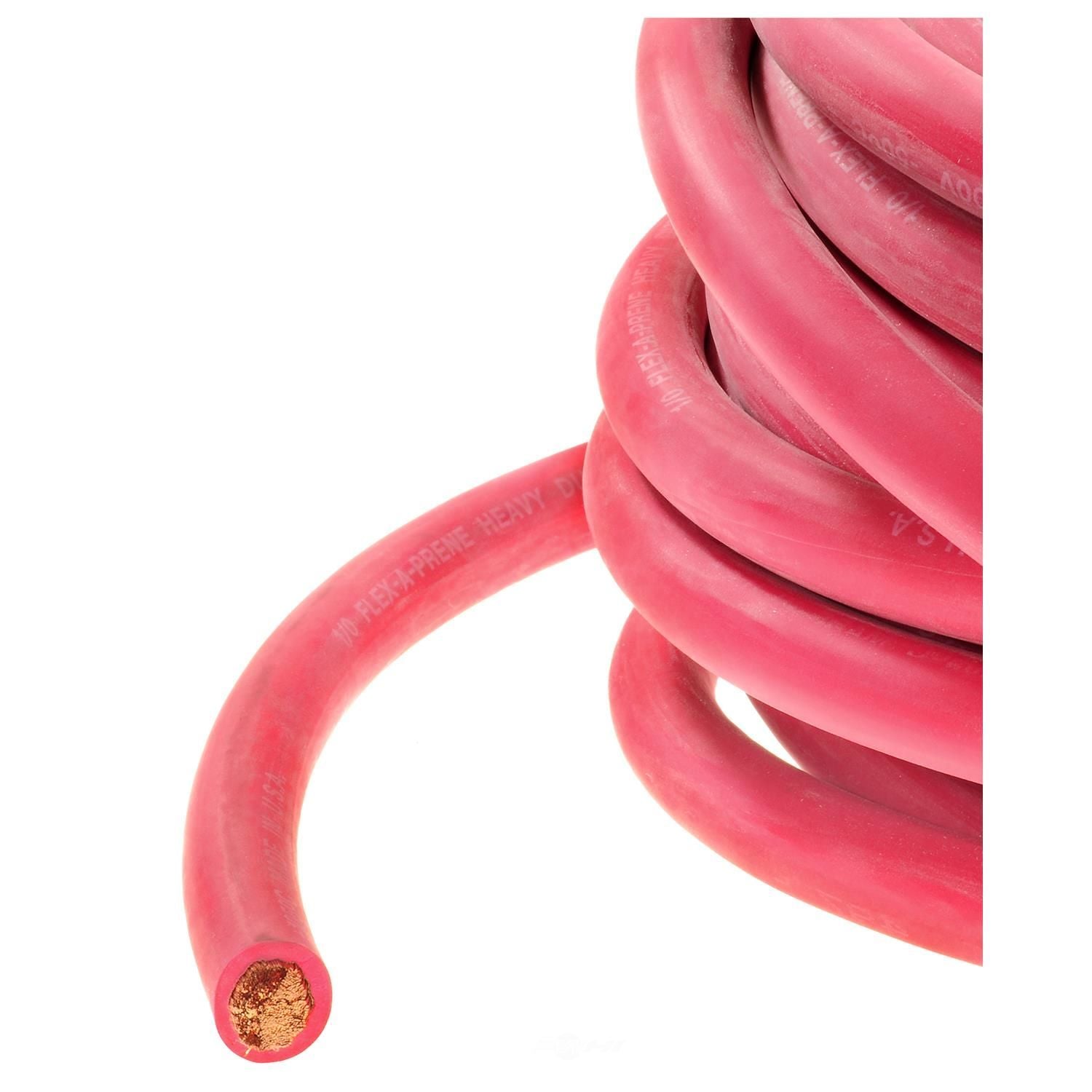 (864) WC00RV Standard Welding Cable (Red, 10', 2/0G)