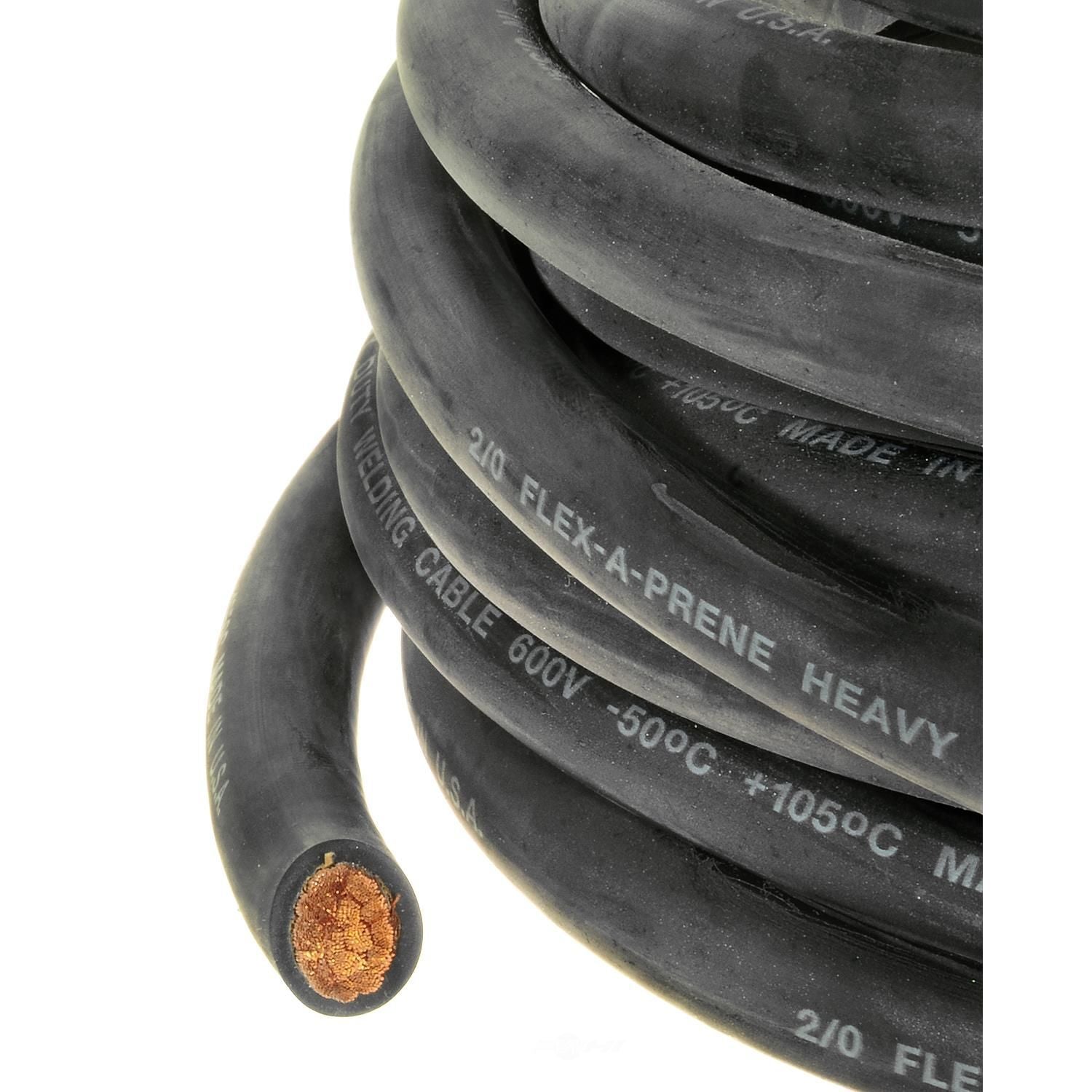 (864) WC00V Standard Welding Cable (Black, 25', 2/0G)