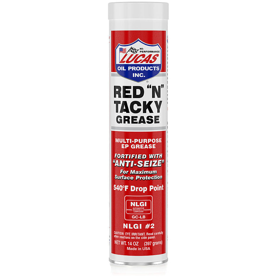 (583) 10005 Lucas Red "N" Tacky Grease (14 oz)