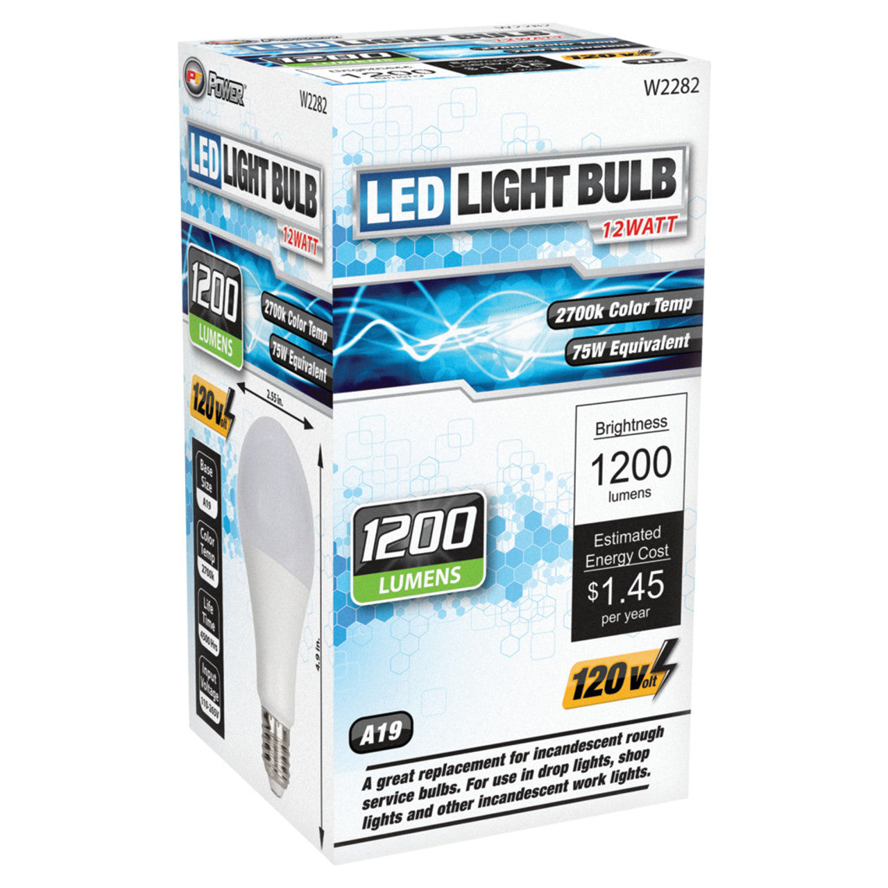 ET WILW2282 Performance Tool LED Rough Service Light Bulb (12W)