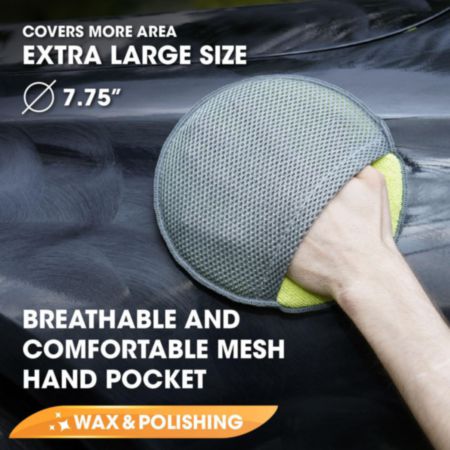 ATO AC4718 Autocraft Extra Large Applicator Pads w/ Mesh Hand Pocket