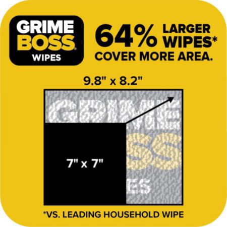 CHM A541S30XJ GRIME BOSS Heavy Duty Surface & Hand Wipes (30 ct)