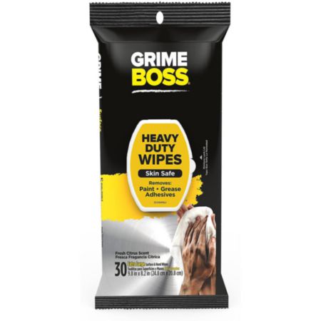 CHM A541S30XJ GRIME BOSS Heavy Duty Surface & Hand Wipes (30 ct)