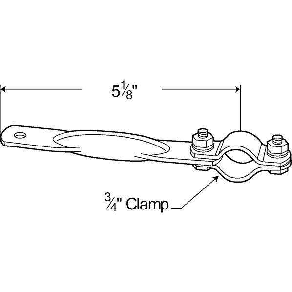 LTG 10073 Grote Extension Arm & Clamp Assembly For Stack Mirrors