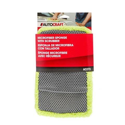 ATO AC273 Autocraft Microfiber Sponge w/ Scrubber