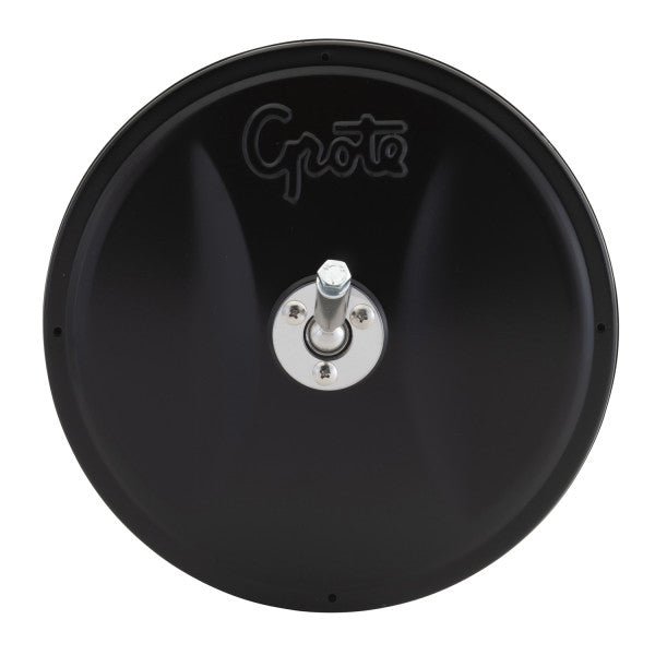 LTG 12182 Grote 8" Round Convex Mirror w/ Center-Mount Ball-Stud (Black)