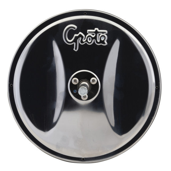 LTG 12183 Grote 8" Round Convex Mirror w/ Center-Mount Ball-Stud (Stainless Steel)