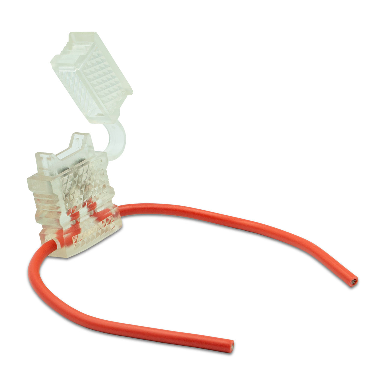 (010) 0FHA0001XPGL Littelfuse Clear In-Line ATO Fuse Holder w/ Cover