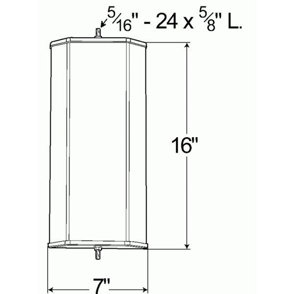 LTG 16053 Grote Ice & Frost-Free Heated West Coast Mirror (Stainless Steel)