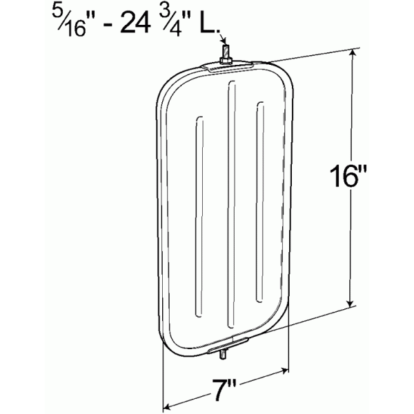 LTG 16093 Grote OEM-Style Flat Ribbed-Back West Coast Mirror (Stainless Steel)