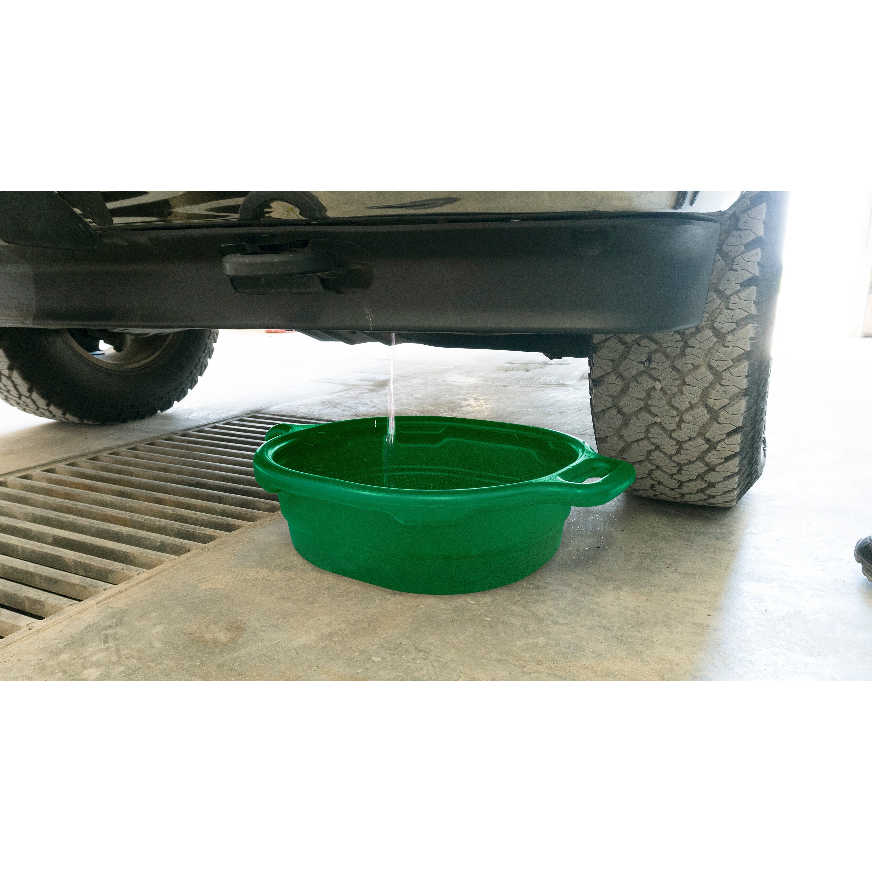 LST 17982 Lisle Green Oval Antifreeze Drain Pan (4.5 Gal)