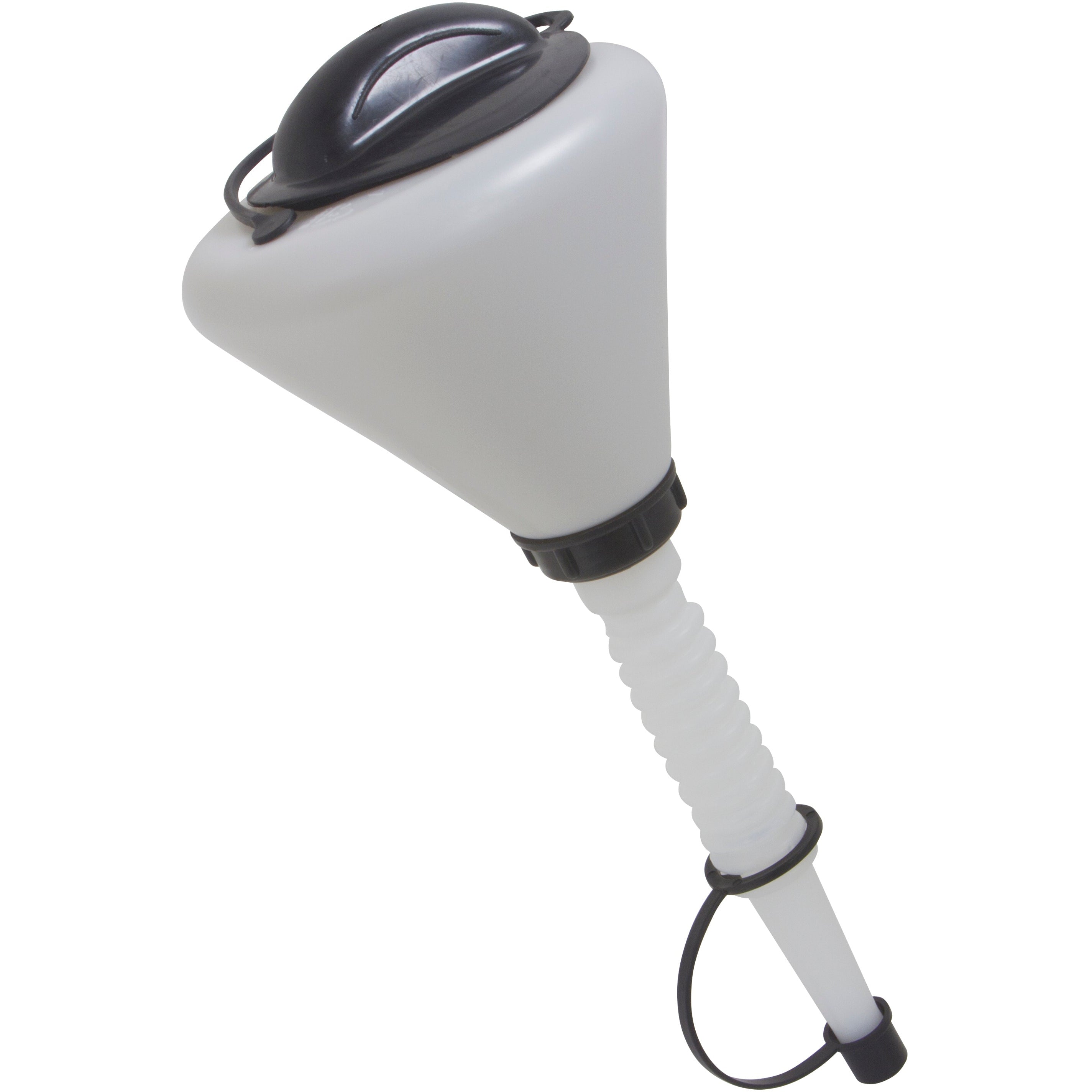 LST 19832 Lisle Plastic Funnel W/ Lid & Spout Cap (1.6 QT)
