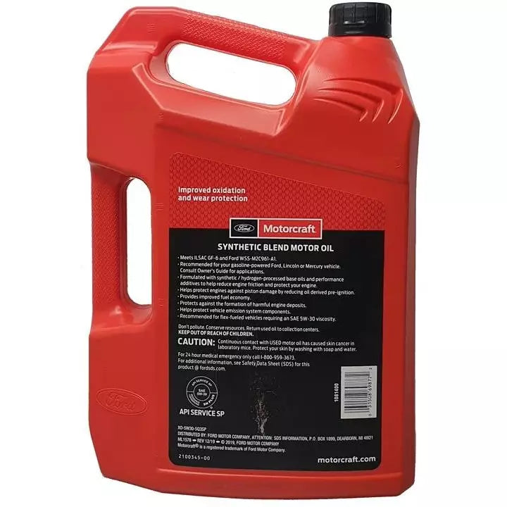 MCO XO5W305Q3SP Motorcraft SAE 5W-30 Synthetic Blend Motor Oil (5 qt)